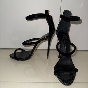 Giuseppe Zanotti Black Strappy Heels